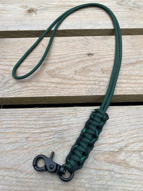 Fløjtesnor, Cobra flettet Dark Green/Green Knight
